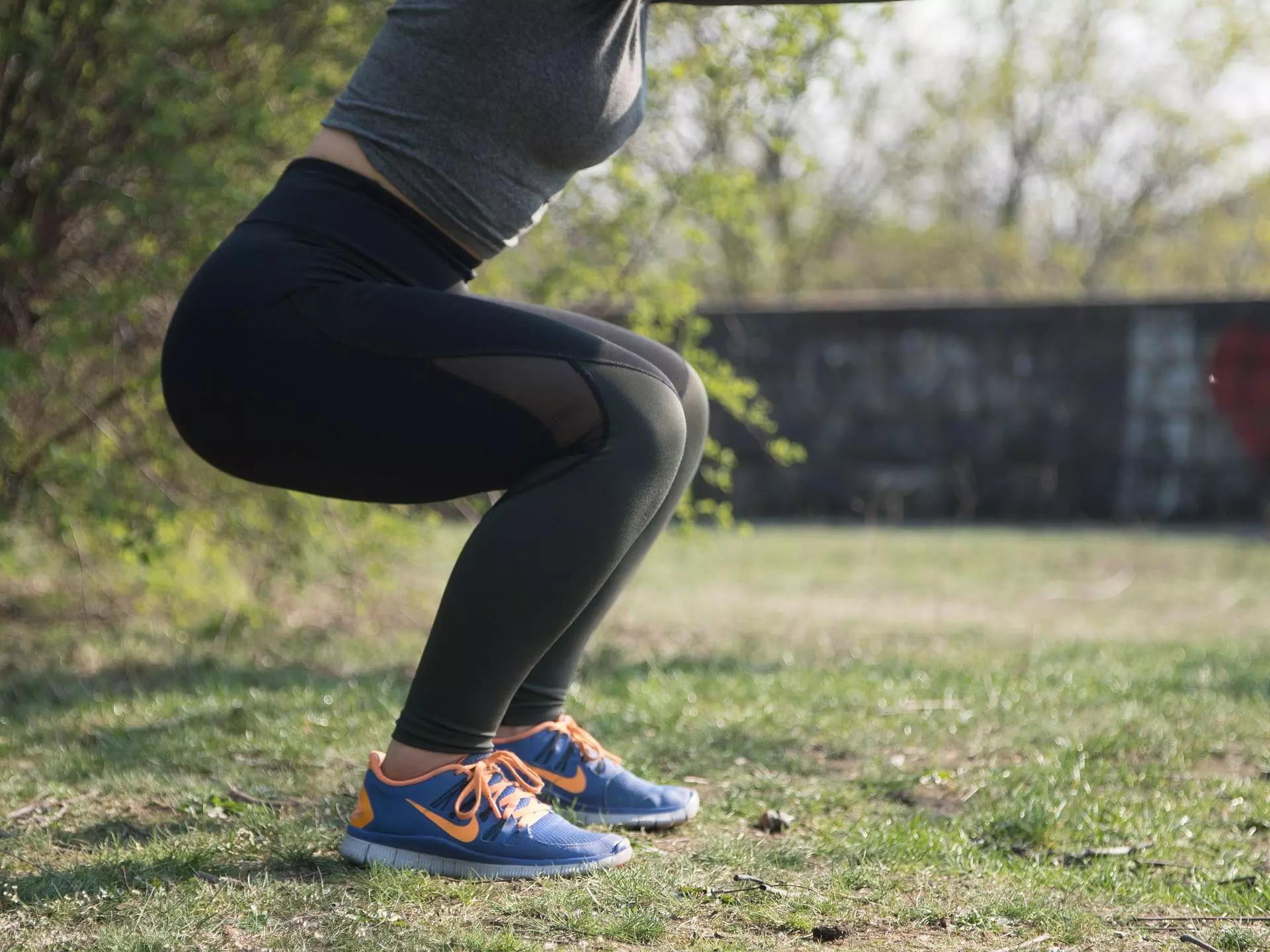 squats during at-home workout