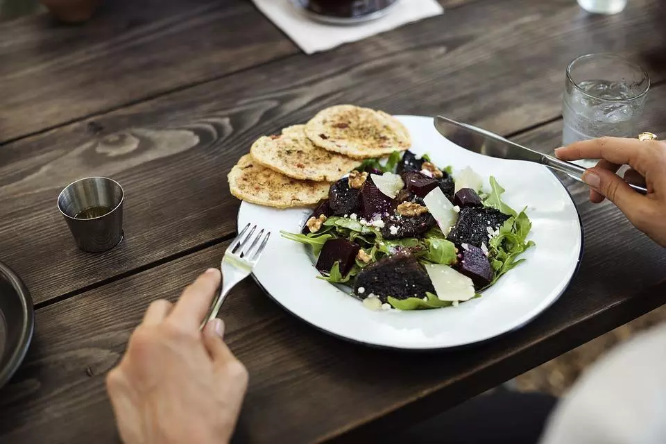 mindful eating plate of food