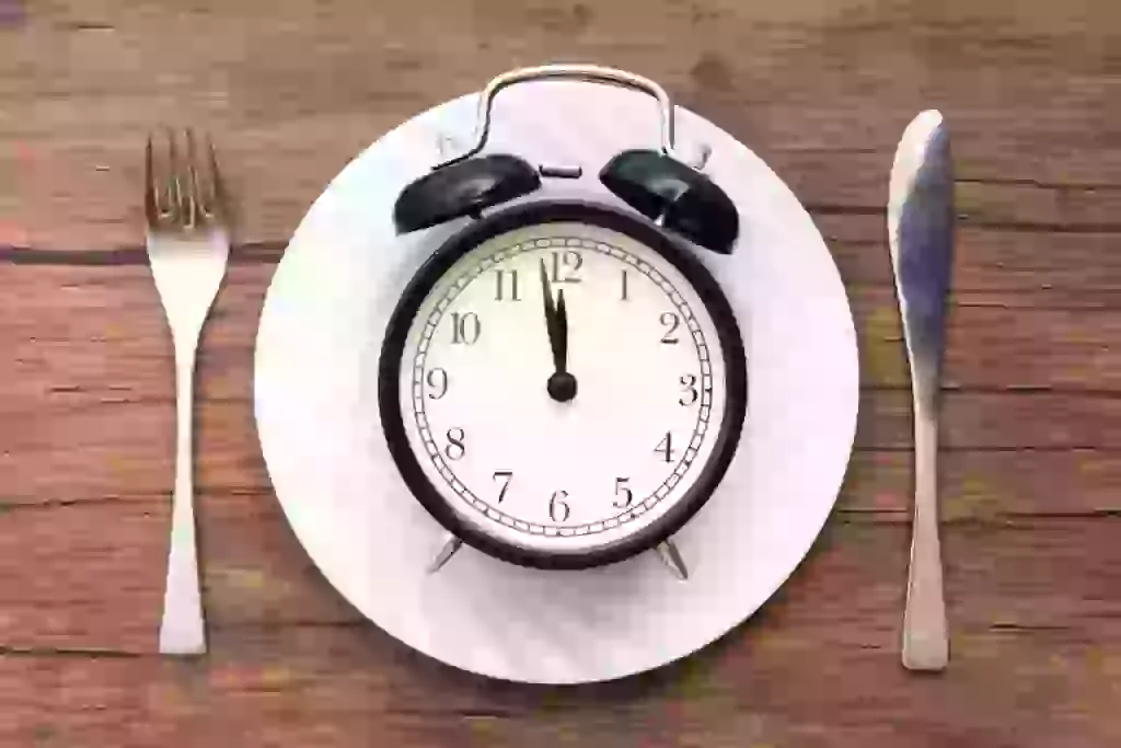 plate with clock in it
